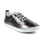 St. Ives Metallic Pewter Plimsoll