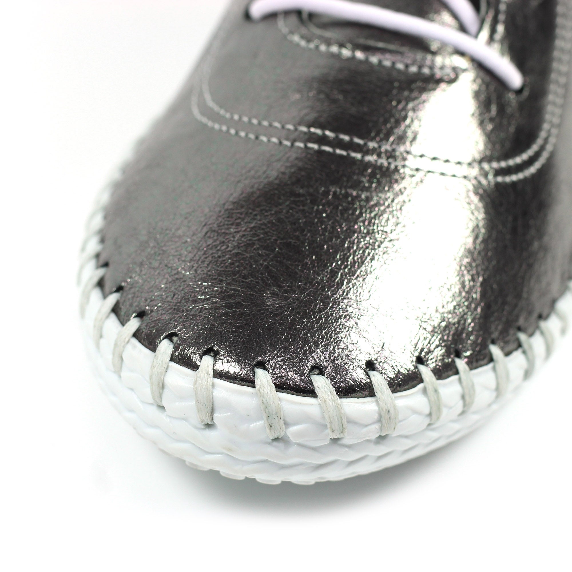 St. Ives Metallic Pewter Plimsoll