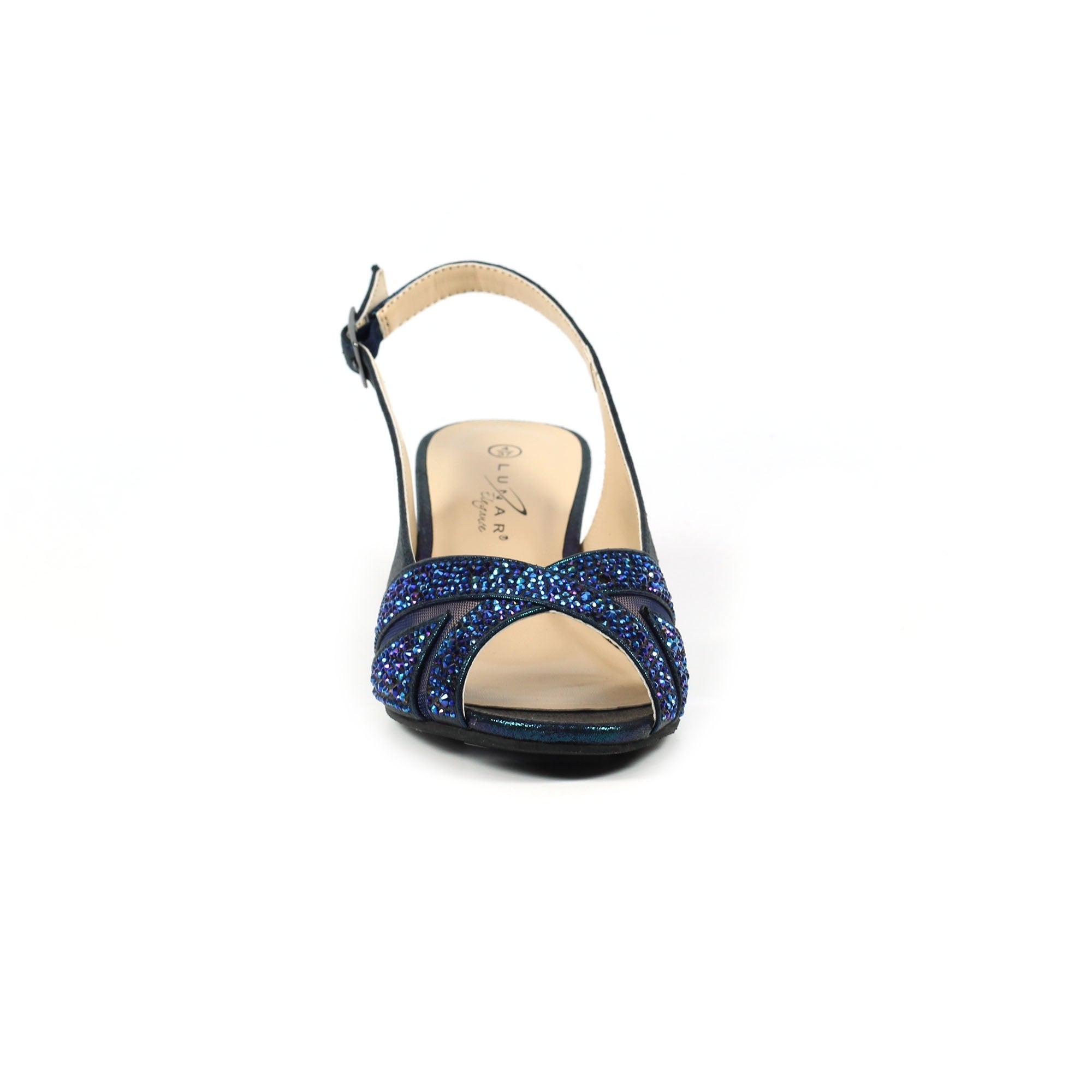 Emmerline Navy Slingback Wedge