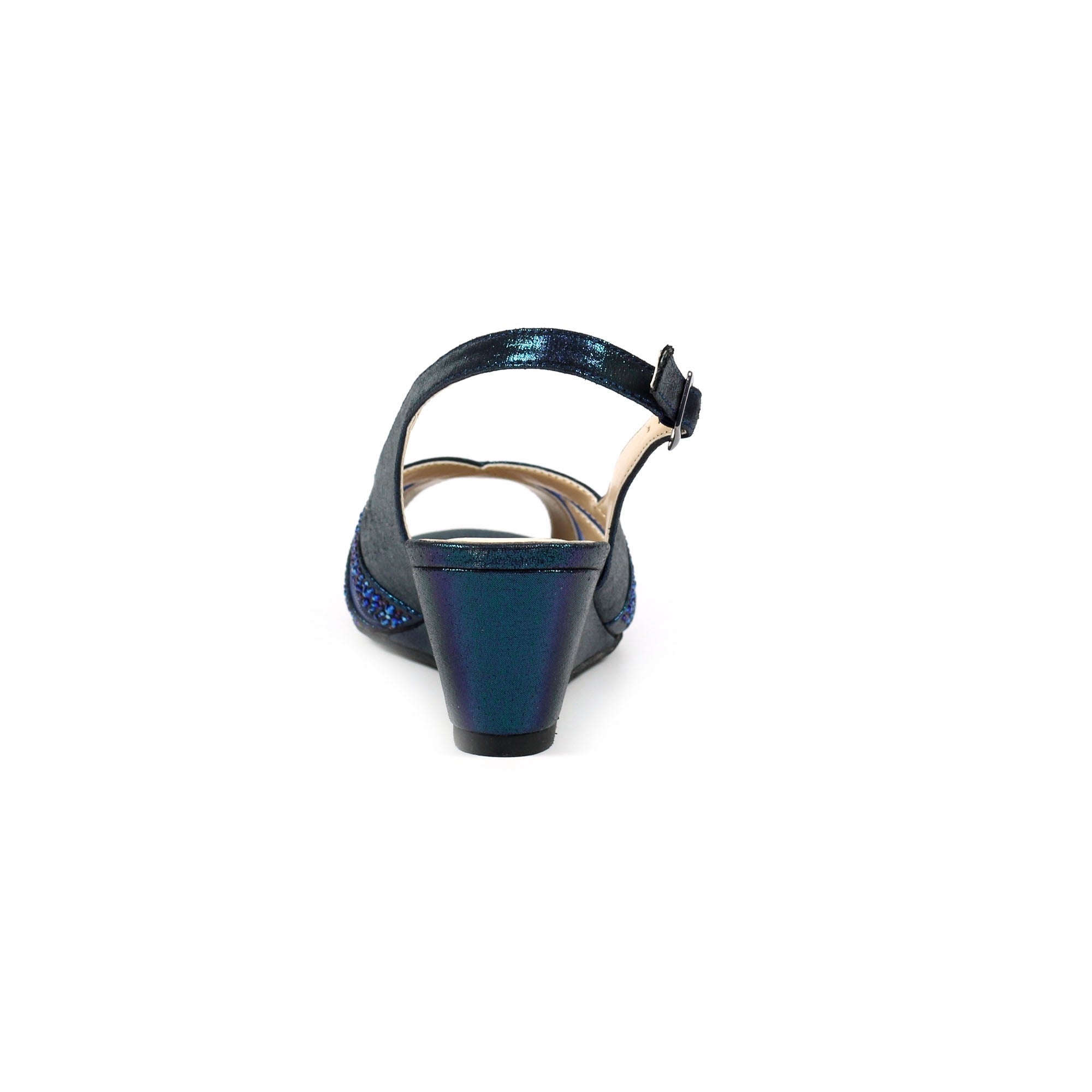 Emmerline Navy Slingback Wedge