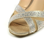Emmerline Gold Slingback Wedge
