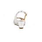 Emmerline Silver Slingback Wedge