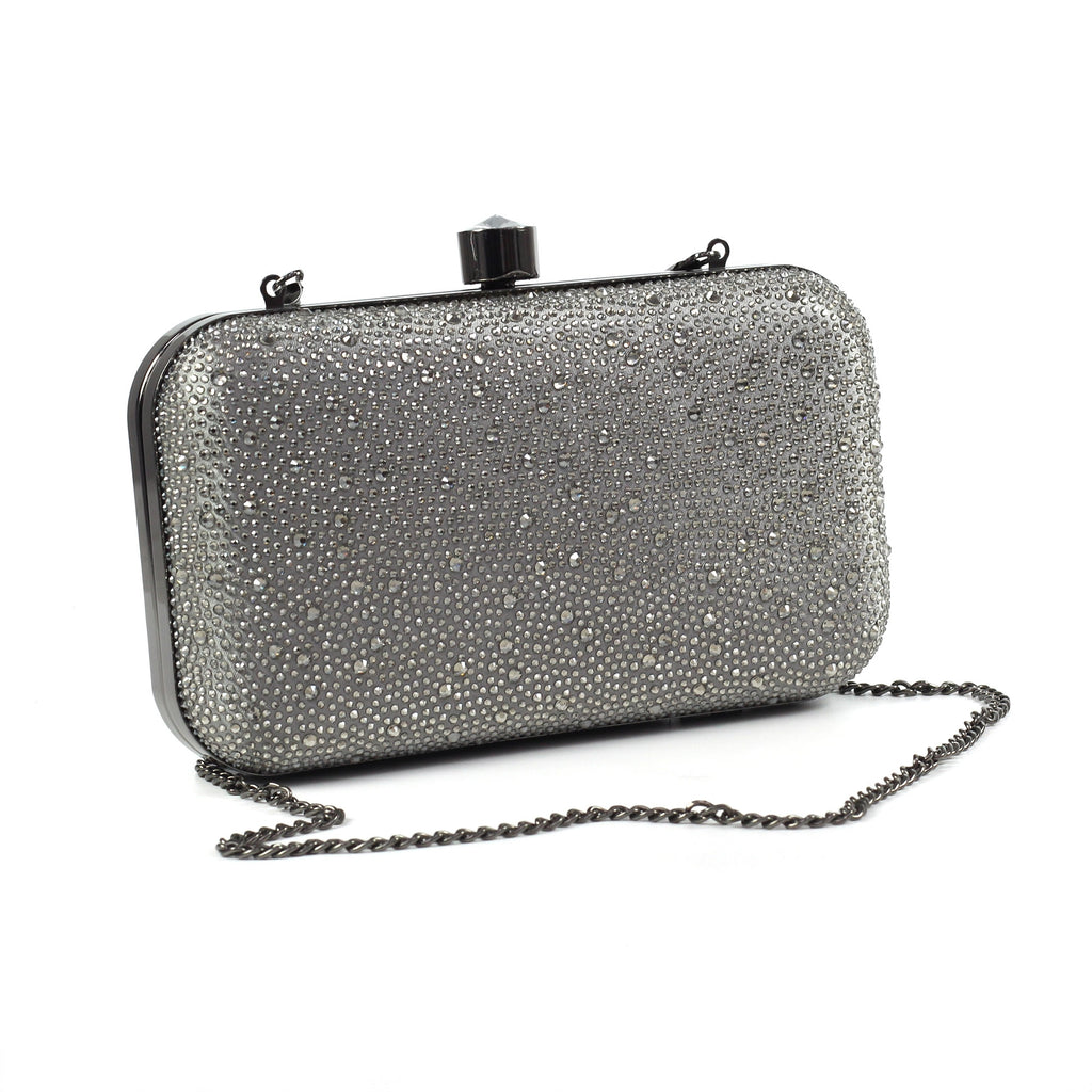 Catalina Dark Grey Clutch Bag