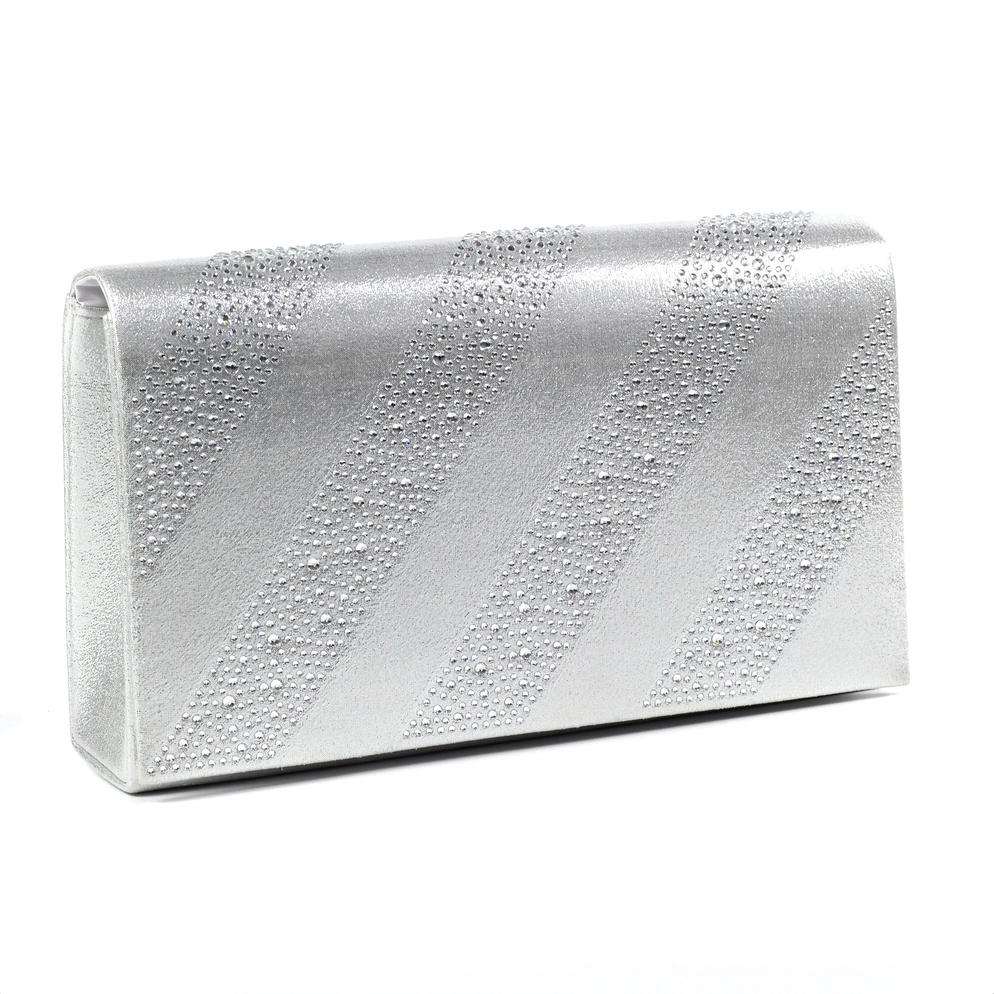 Emmerline Silver Clutch
