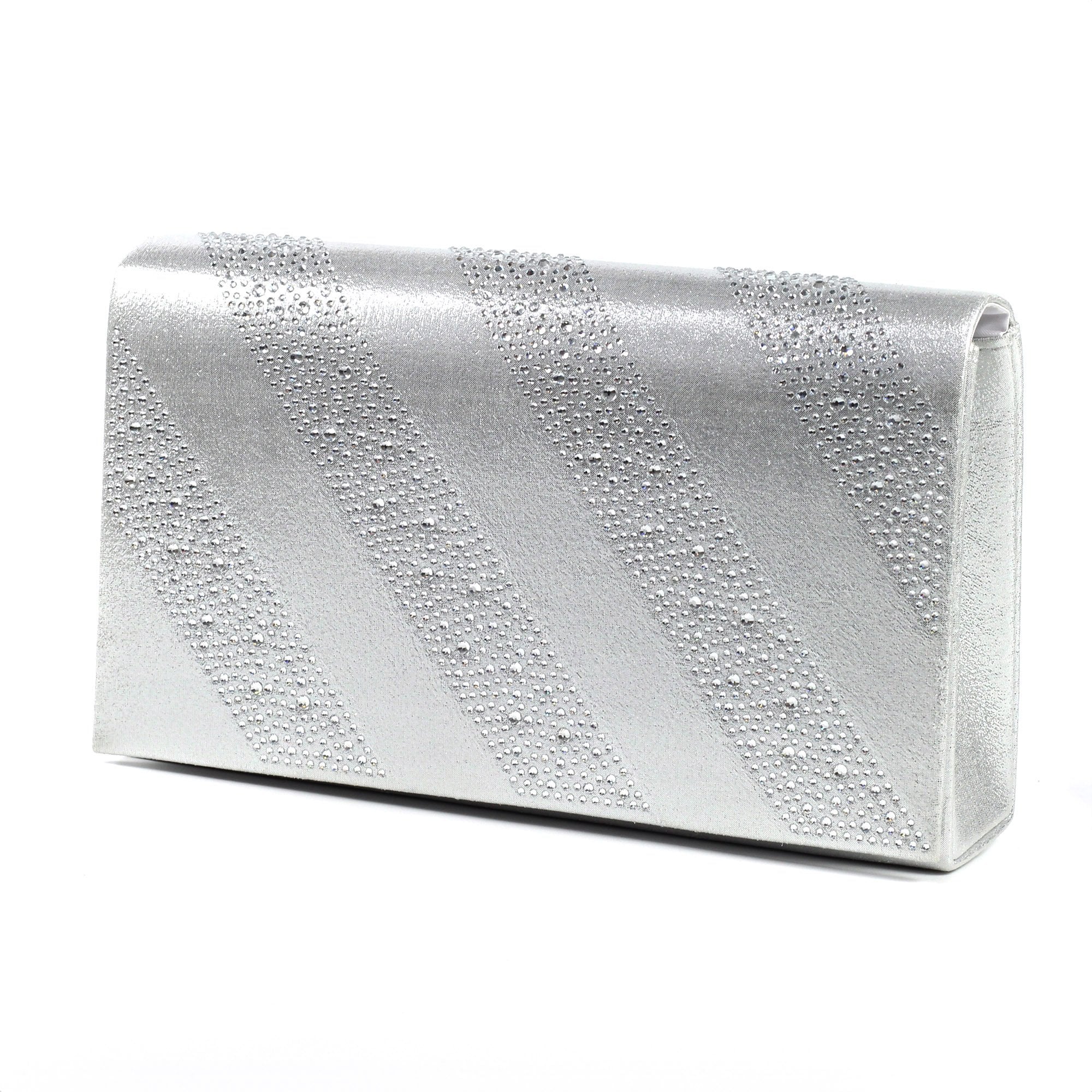 Emmerline Silver Clutch