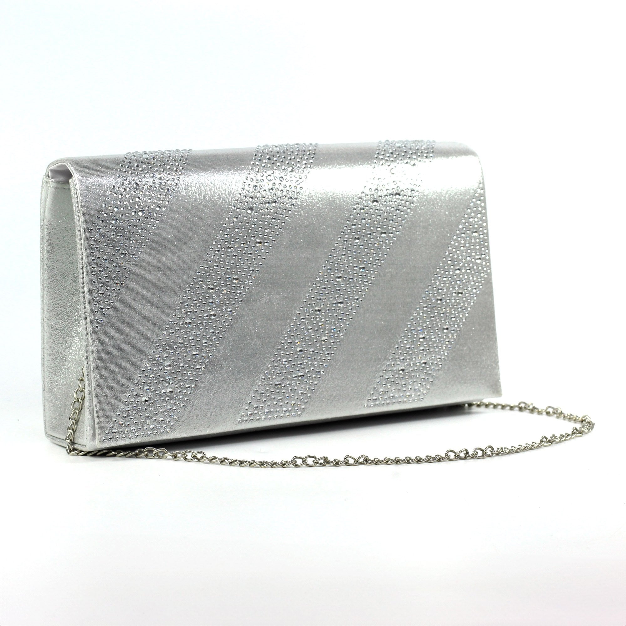 Emmerline Silver Clutch
