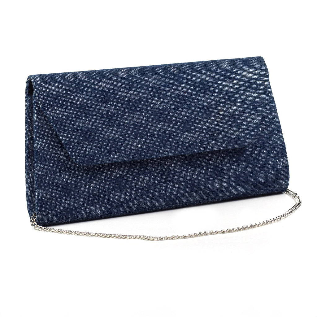 Audrina Navy Clutch Bag
