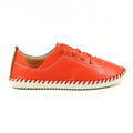 St. Ives Orange Leather Plimsoll
