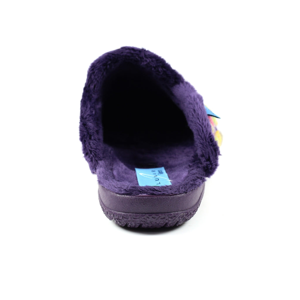 Montreal Purple Mule Slipper