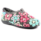 Hippy Grey Flower Full Slipper