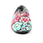 Hippy Grey Flower Full Slipper
