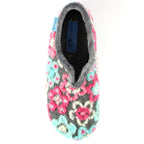 Hippy Grey Flower Full Slipper