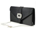 Venice Black Satin Bag