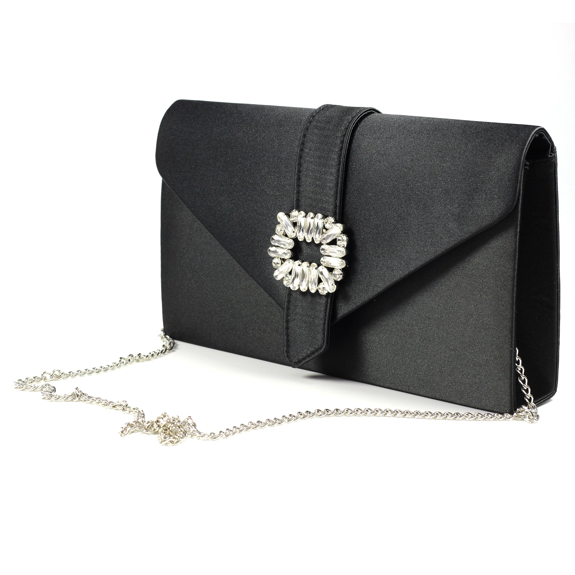 Venice Black Satin Bag