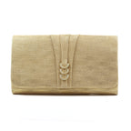 Lyla Gold Satin Clutch Bag
