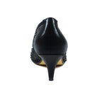 Alisha Black Gemstone Kitten Heel