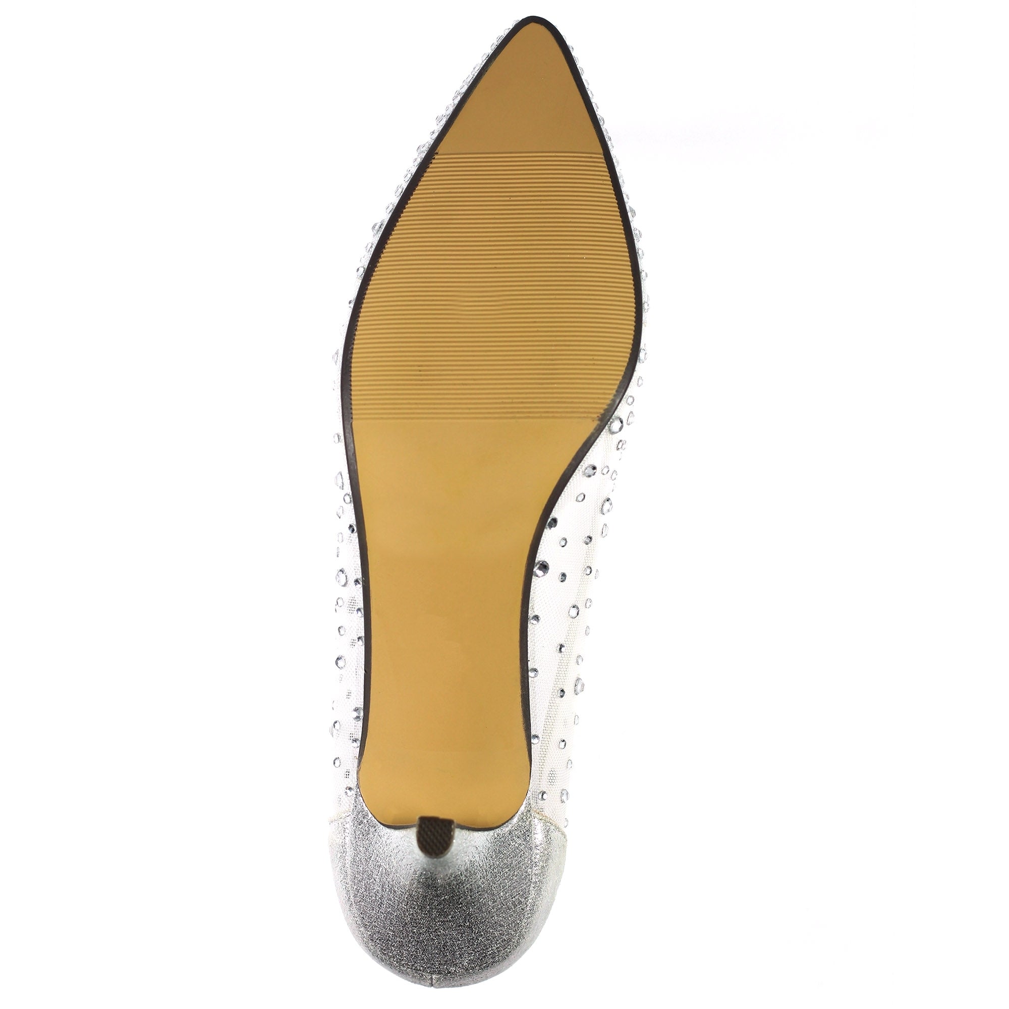 Alisha Silver Gemstone Kitten Heel