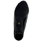 Ripley Black Satin Peep Toe