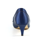 Ripley Blue Satin Peep Toe
