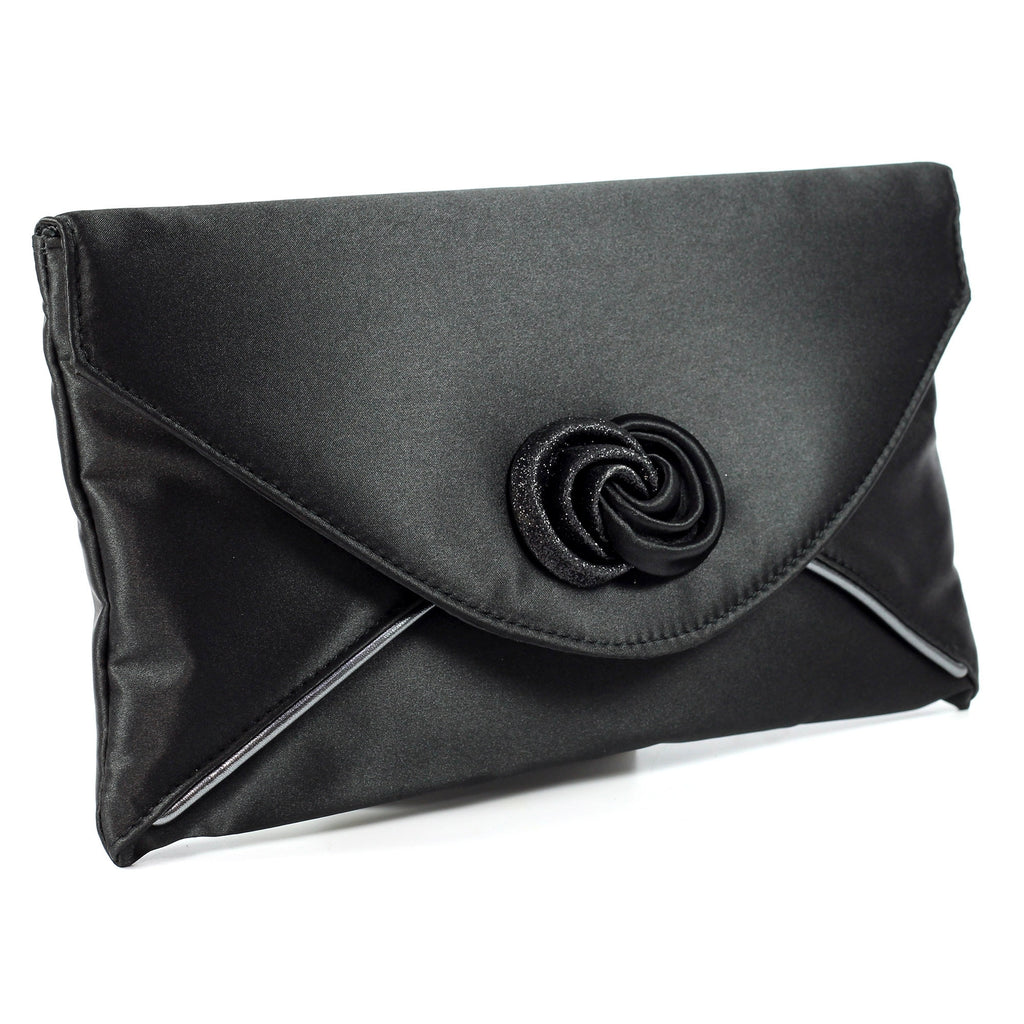 Ripley Black Satin Bag