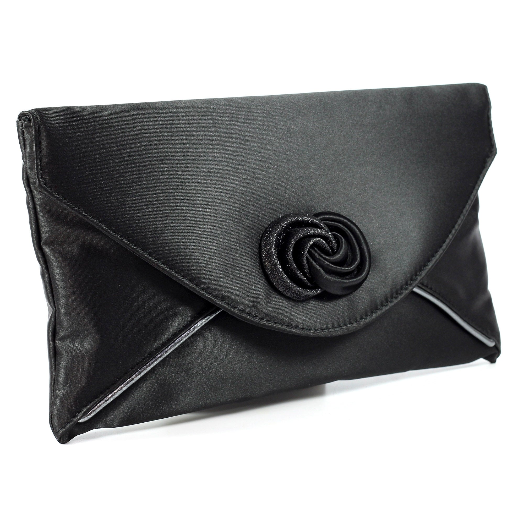 Ripley Black Satin Bag