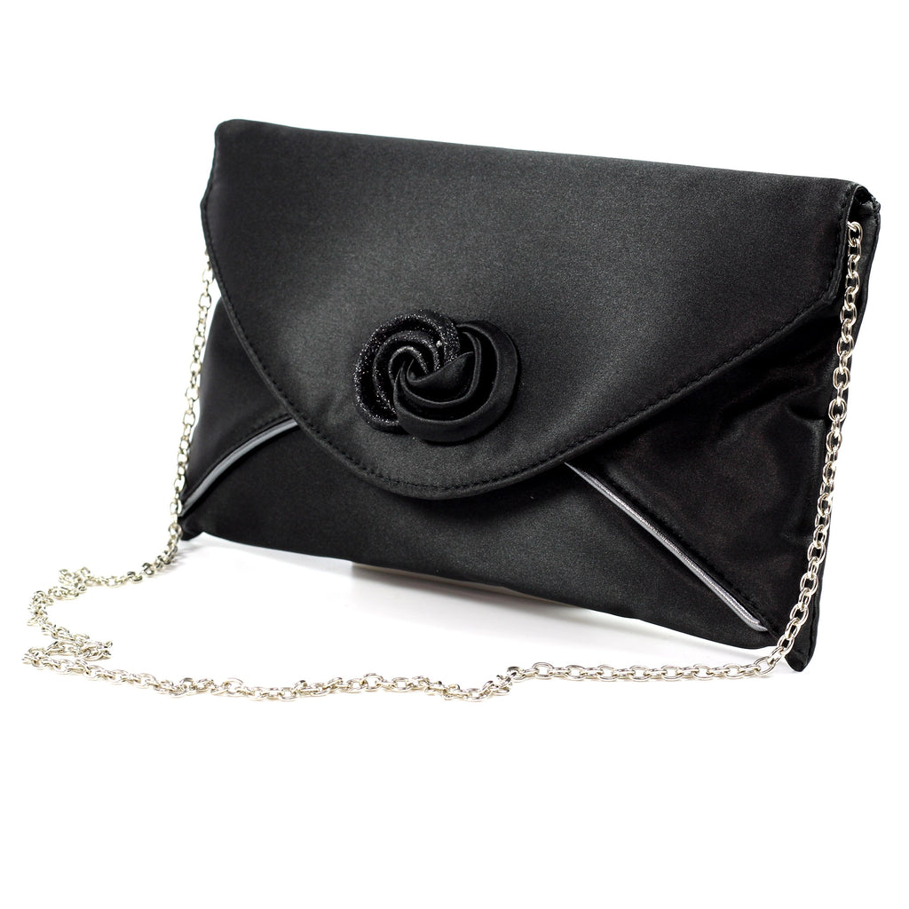 Ripley Black Satin Bag