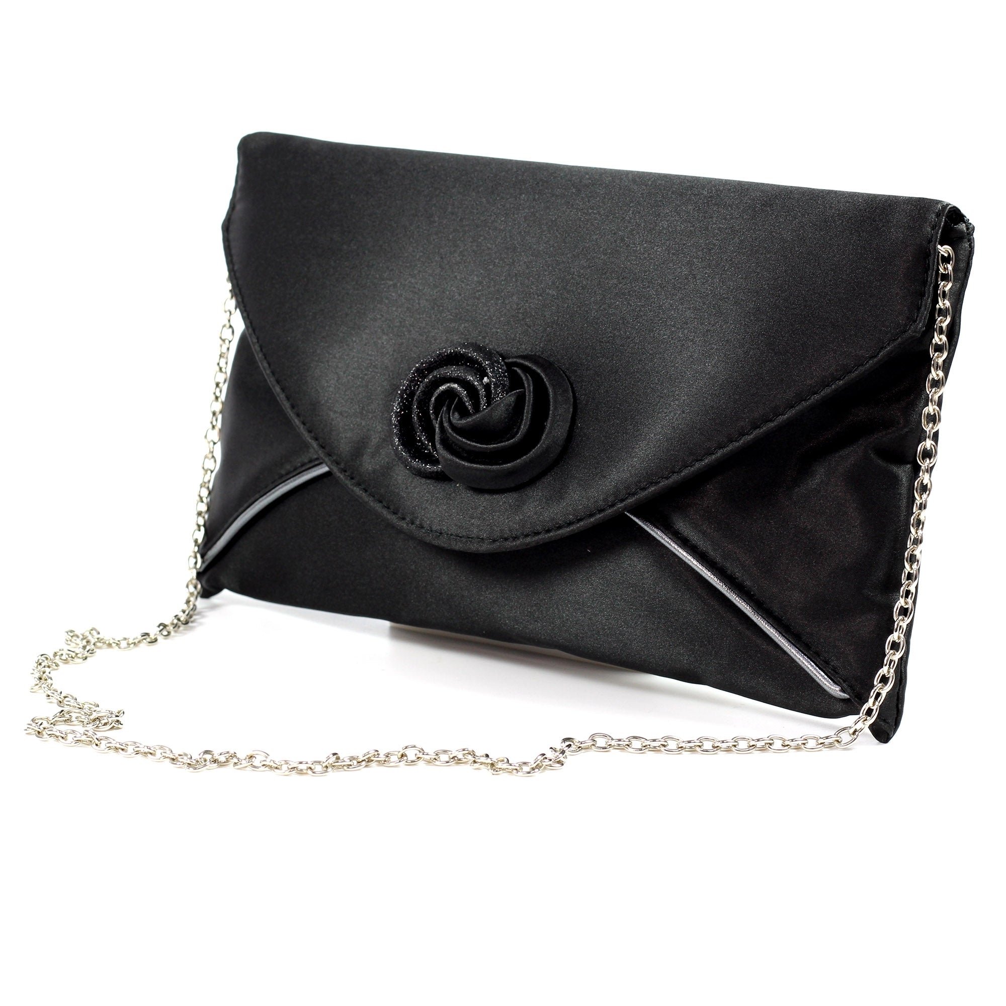 Ripley Black Satin Bag