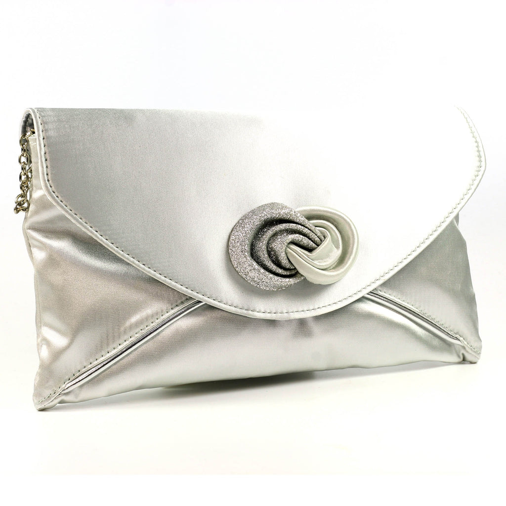 Ripley Silver Satin Bag