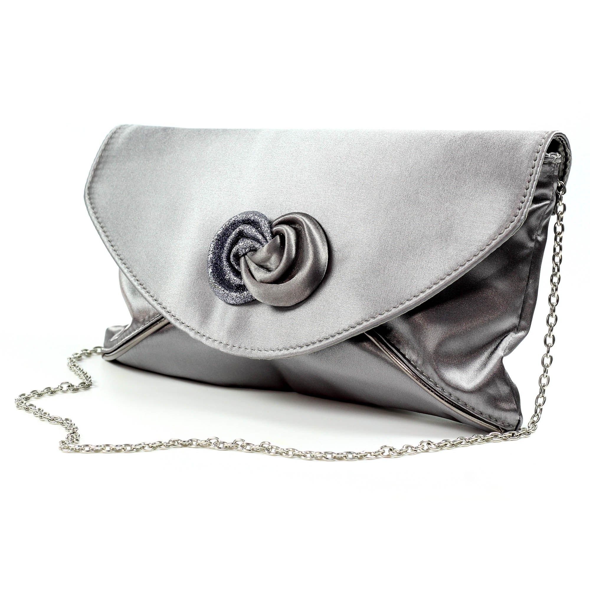 Ripley Grey Satin Bag