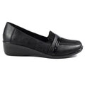 Esther Black Comfort Wedge Shoe