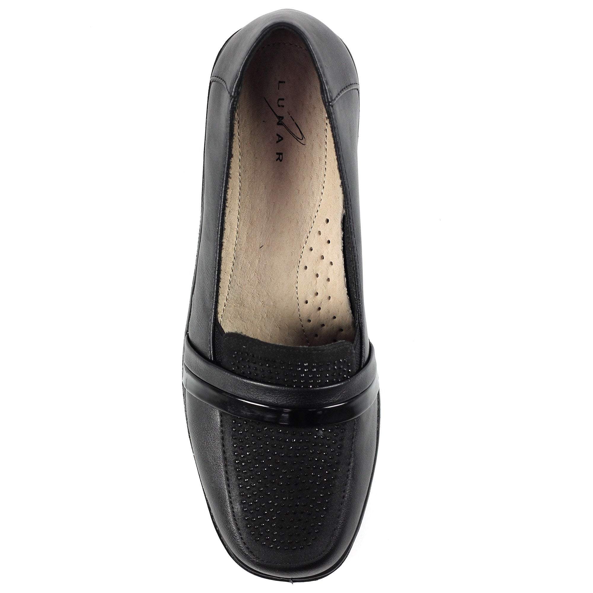 Esther Black Comfort Wedge Shoe