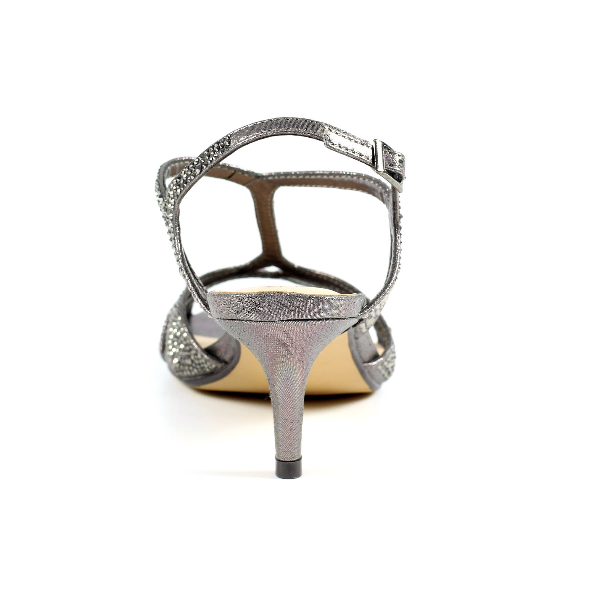 Francie Wide Fit Pewter Gemstone Sandal