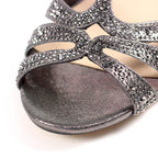 Francie Wide Fit Pewter Gemstone Sandal