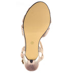 Francie Wide Fit Rose Gemstone Sandal