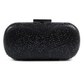 Francie Black Gemstone Clutch Bag