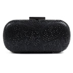 Francie Black Gemstone Clutch Bag