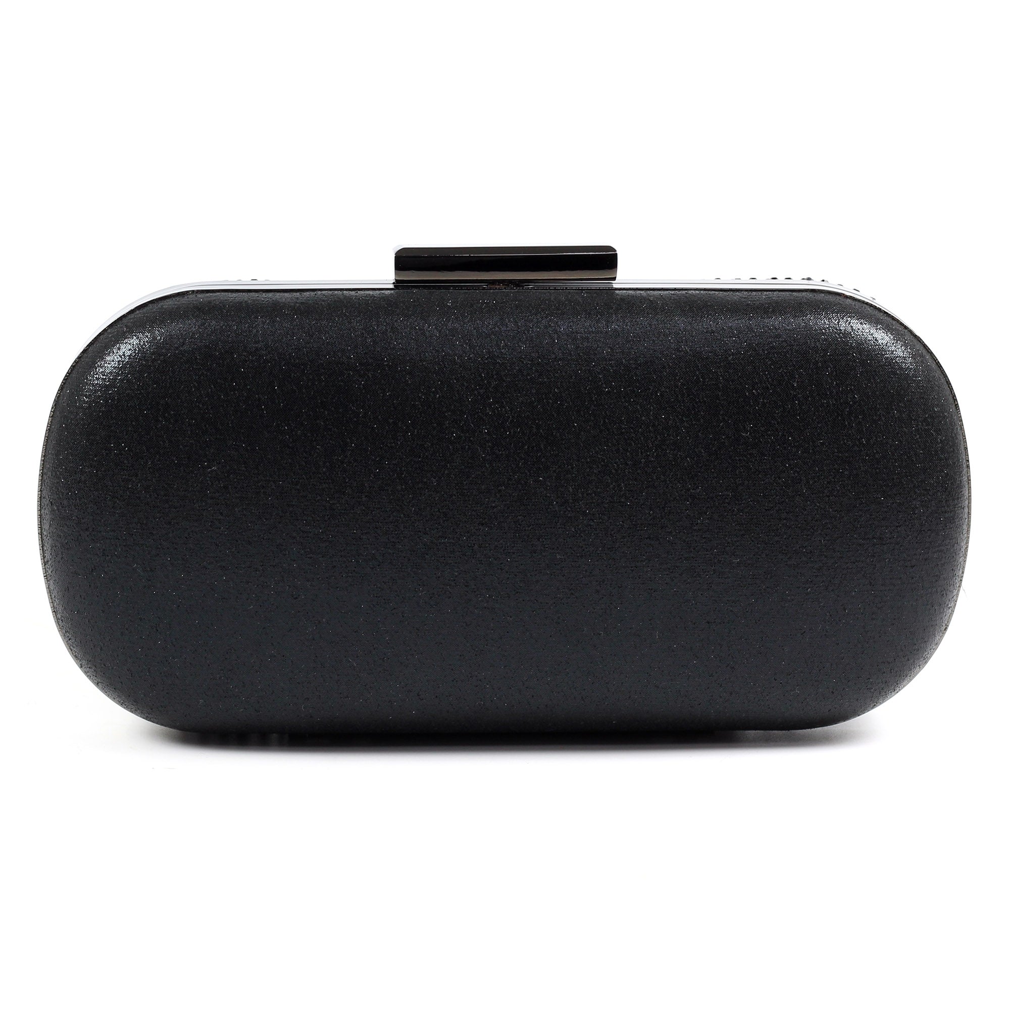 Francie Black Gemstone Clutch Bag