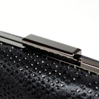 Francie Black Gemstone Clutch Bag