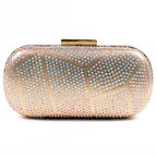 Francie Gold Gemstone Clutch Bag