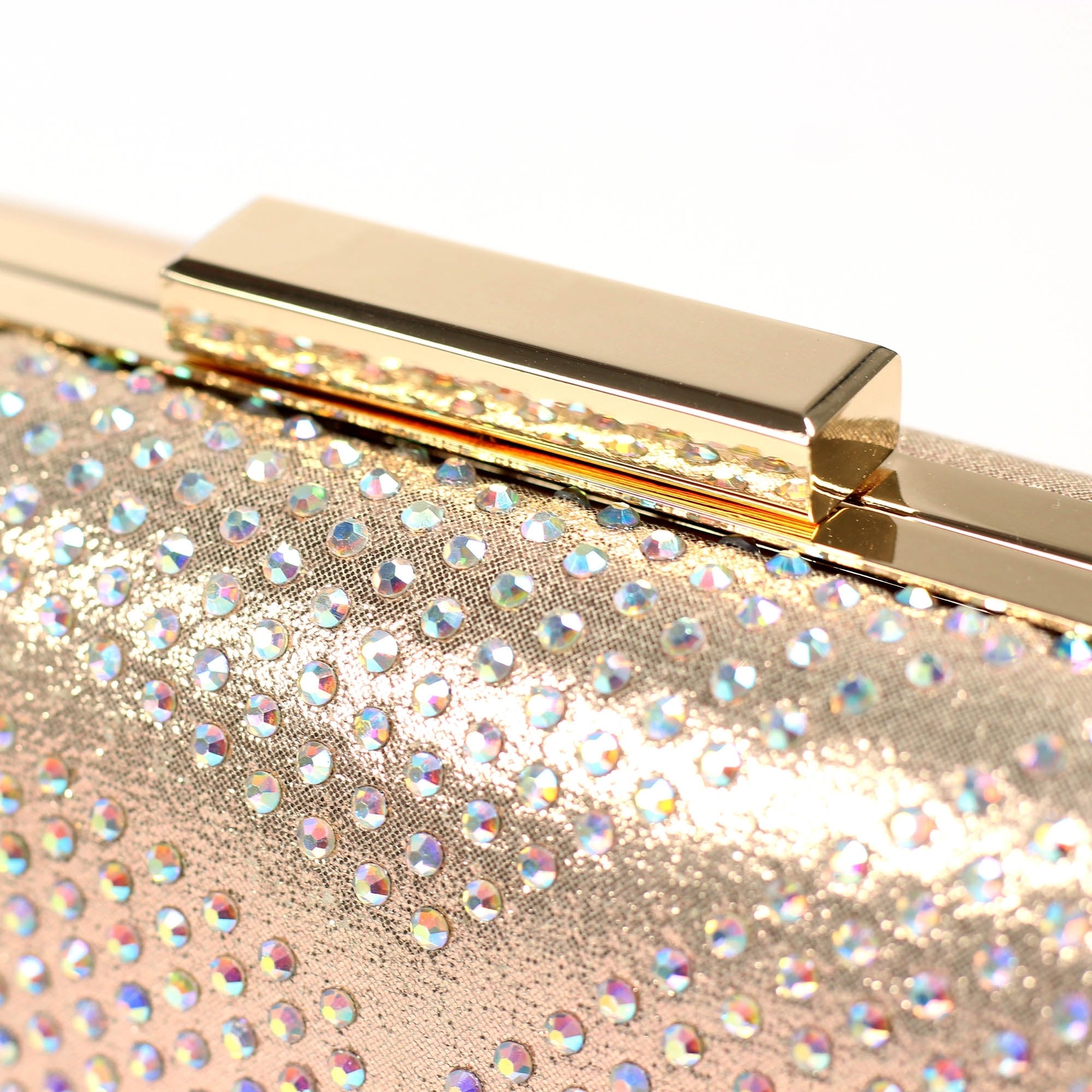 Francie Gold Gemstone Clutch Bag