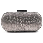Francie Pewter Gemstone Clutch Bag