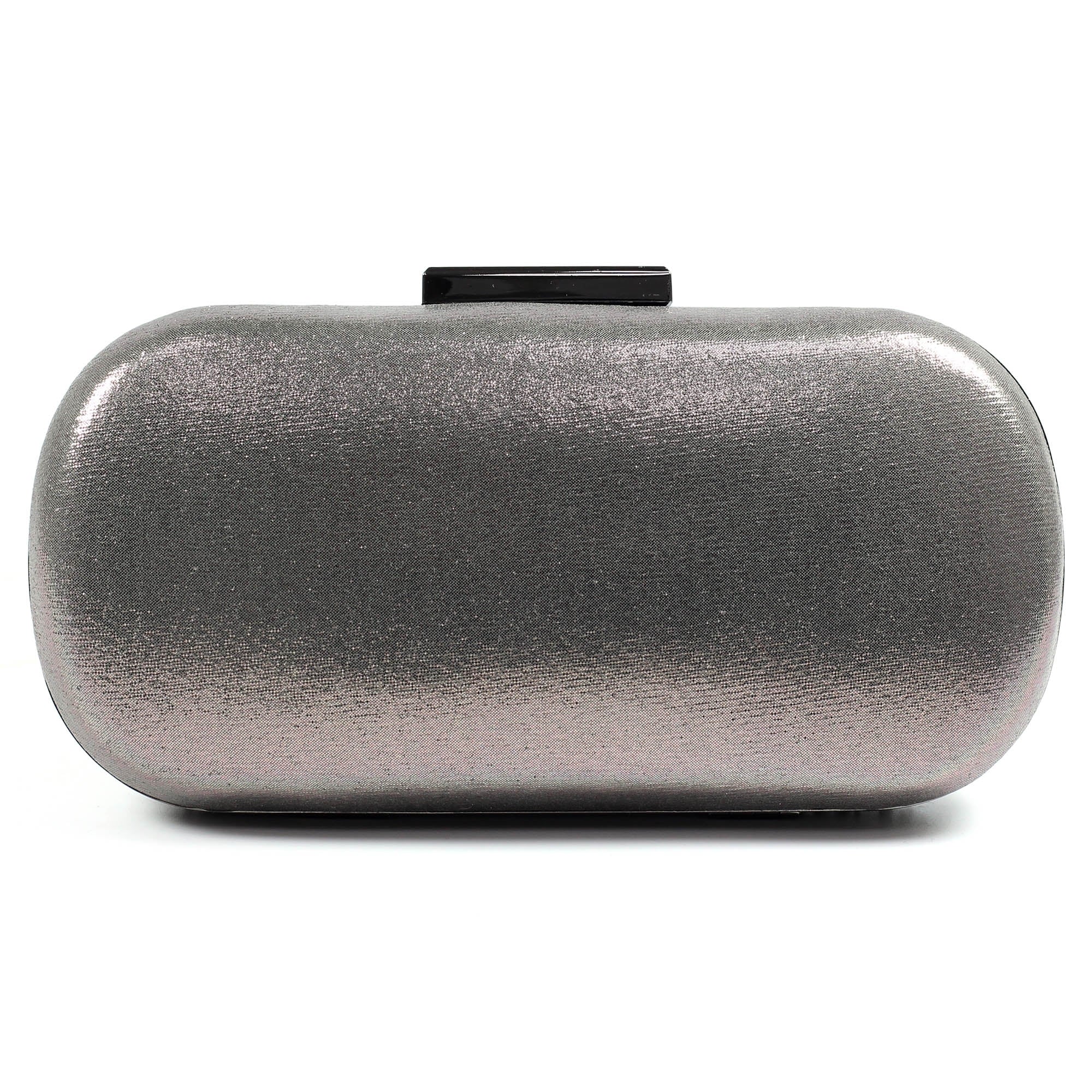 Francie Pewter Gemstone Clutch Bag