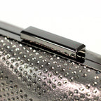 Francie Pewter Gemstone Clutch Bag
