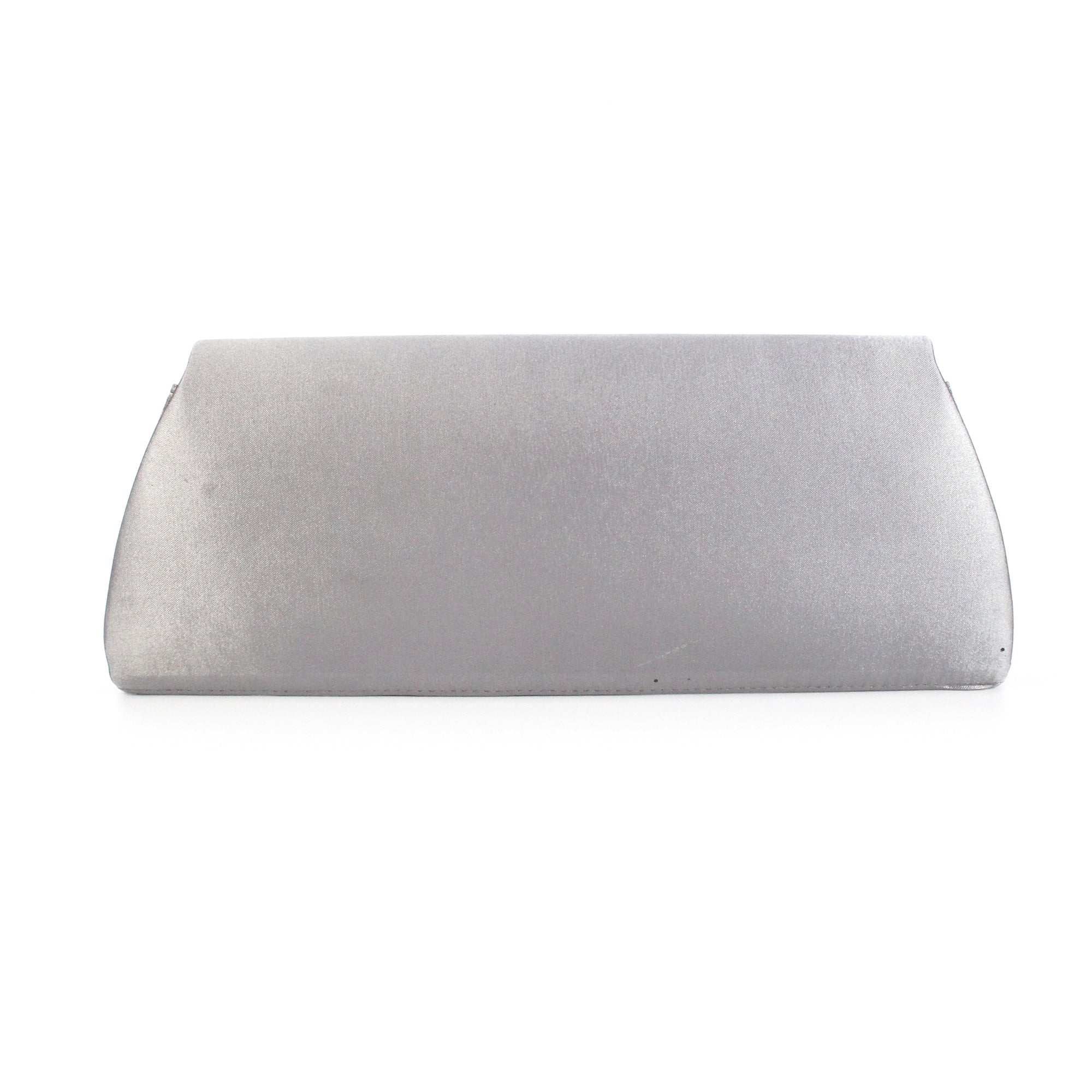Sabrina Silver Floral Satin Bag