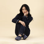 Sundance Navy Slipper