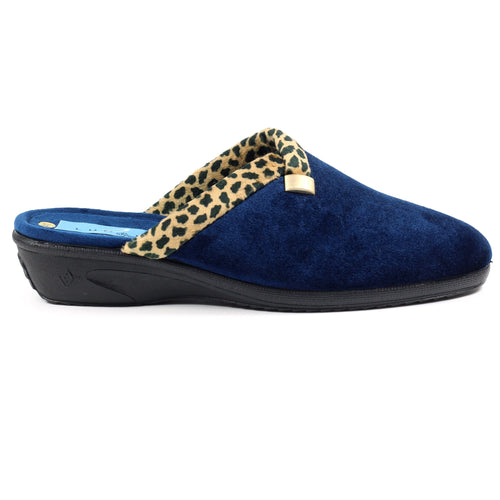 Michelle Blue Ocelot Slipper