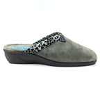 Michelle Grey Ocelot Slipper