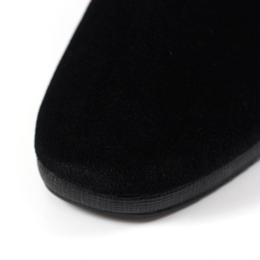 Michelle Black Ocelot Slipper