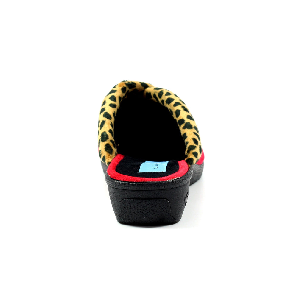 Michelle Red Ocelot Slipper