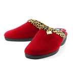 Michelle Red Ocelot Slipper